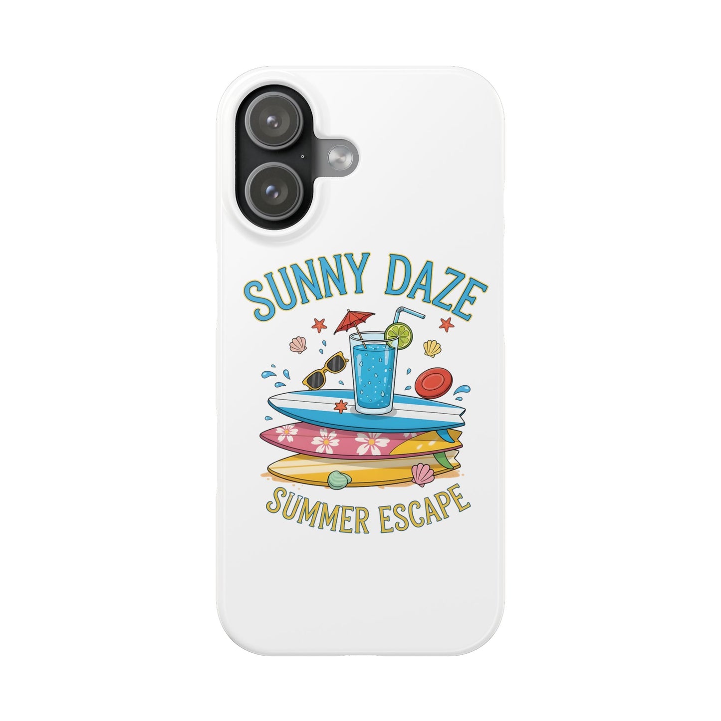Slim iphone case -Sunny Daze Summer Escape Art