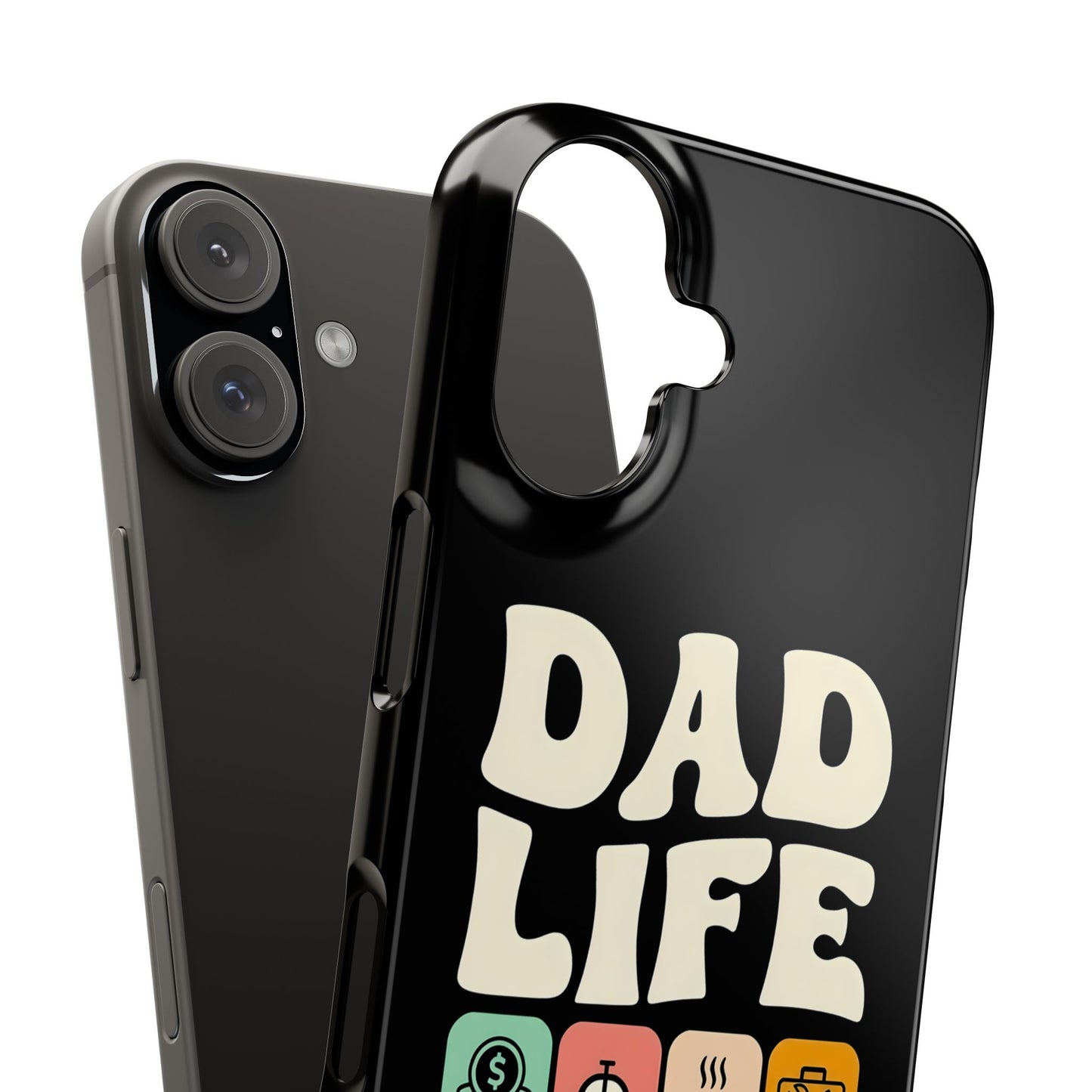 Slim iphone 16 Case - Retro Dad Life Graphic