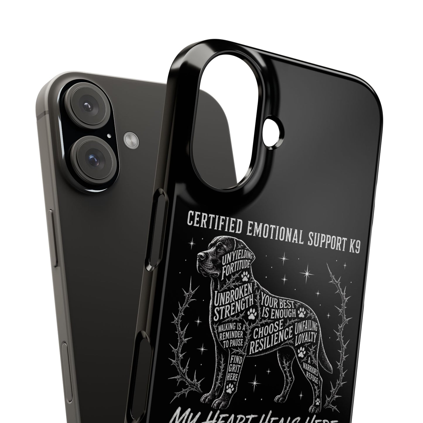 What is the Best Gift for Emotional Support Dog Owners? Certified K9 Chalkboard Art iphone case