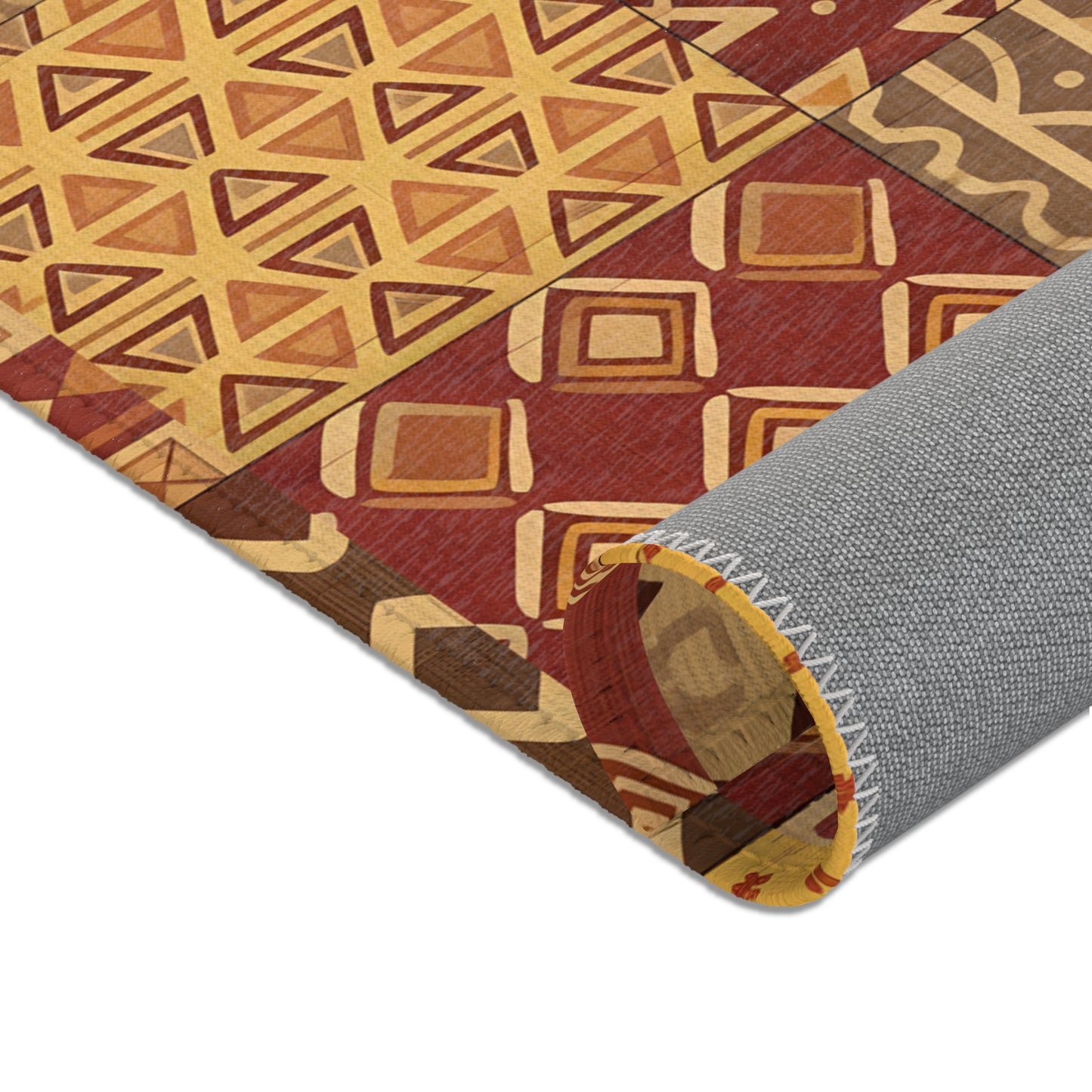 Area rug - African Inspired Tribal Mosaic Pattern