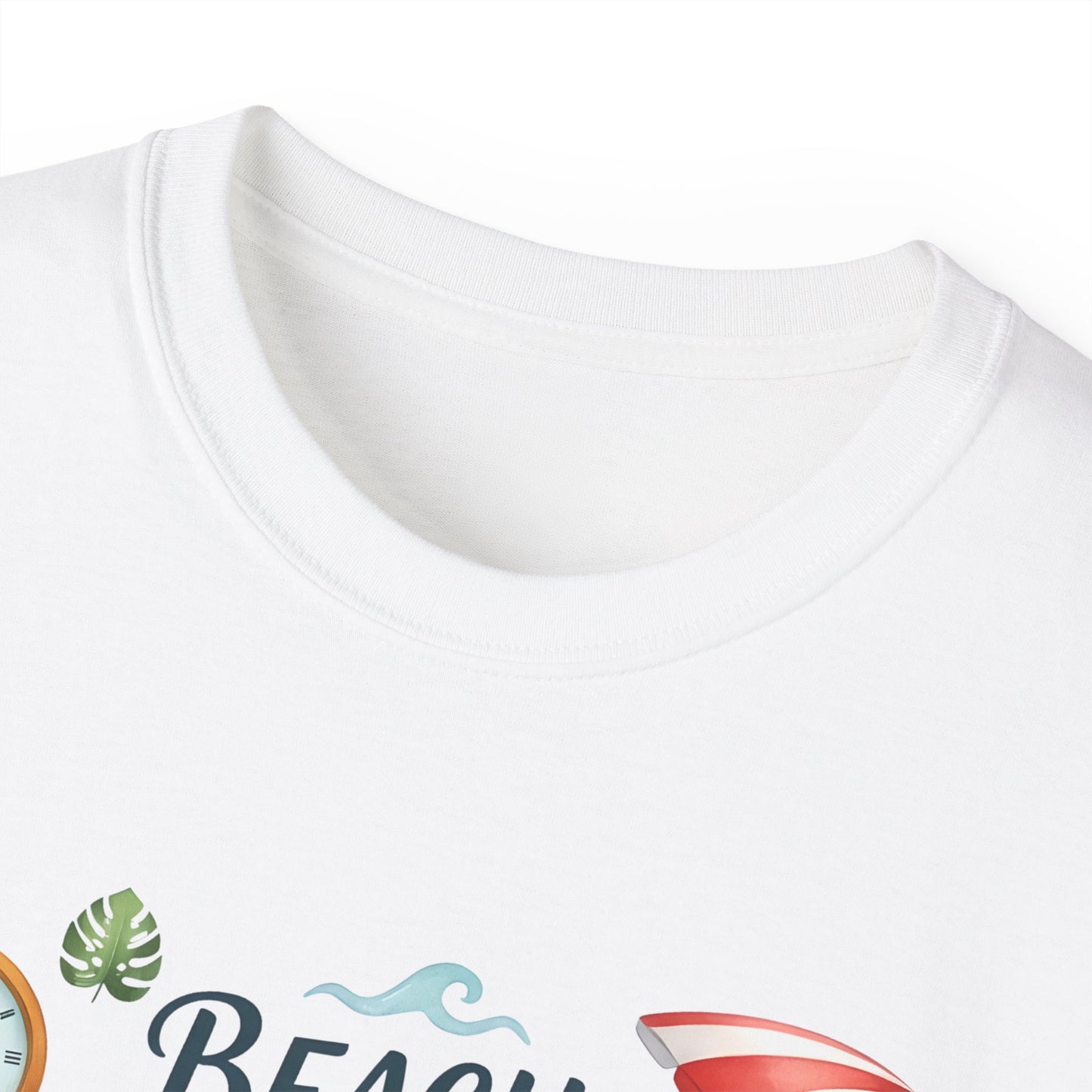 Unisex Ultra Cotton Tee - Watercolor Beach Lover Aesthetic Quote