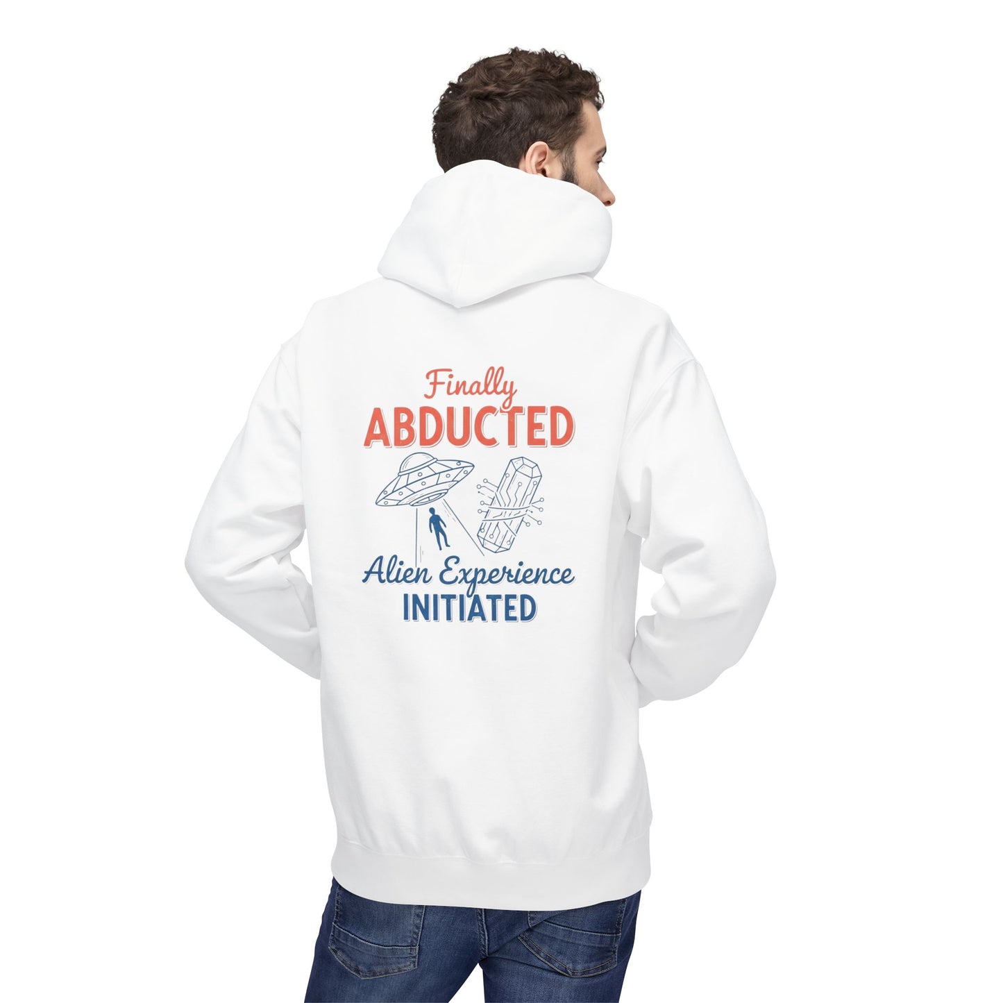 Hoodie - Vintage Humorous Alien Abduction Art