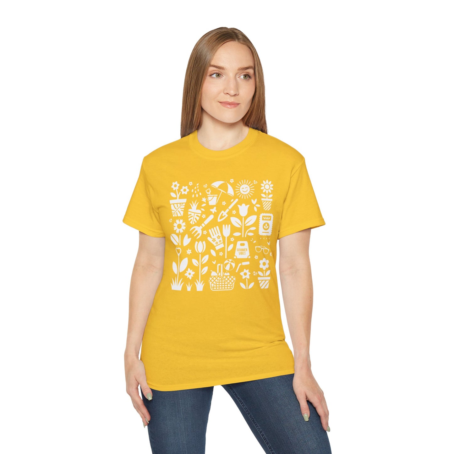 T-shirt - Summer Garden Silhouette Icon Art