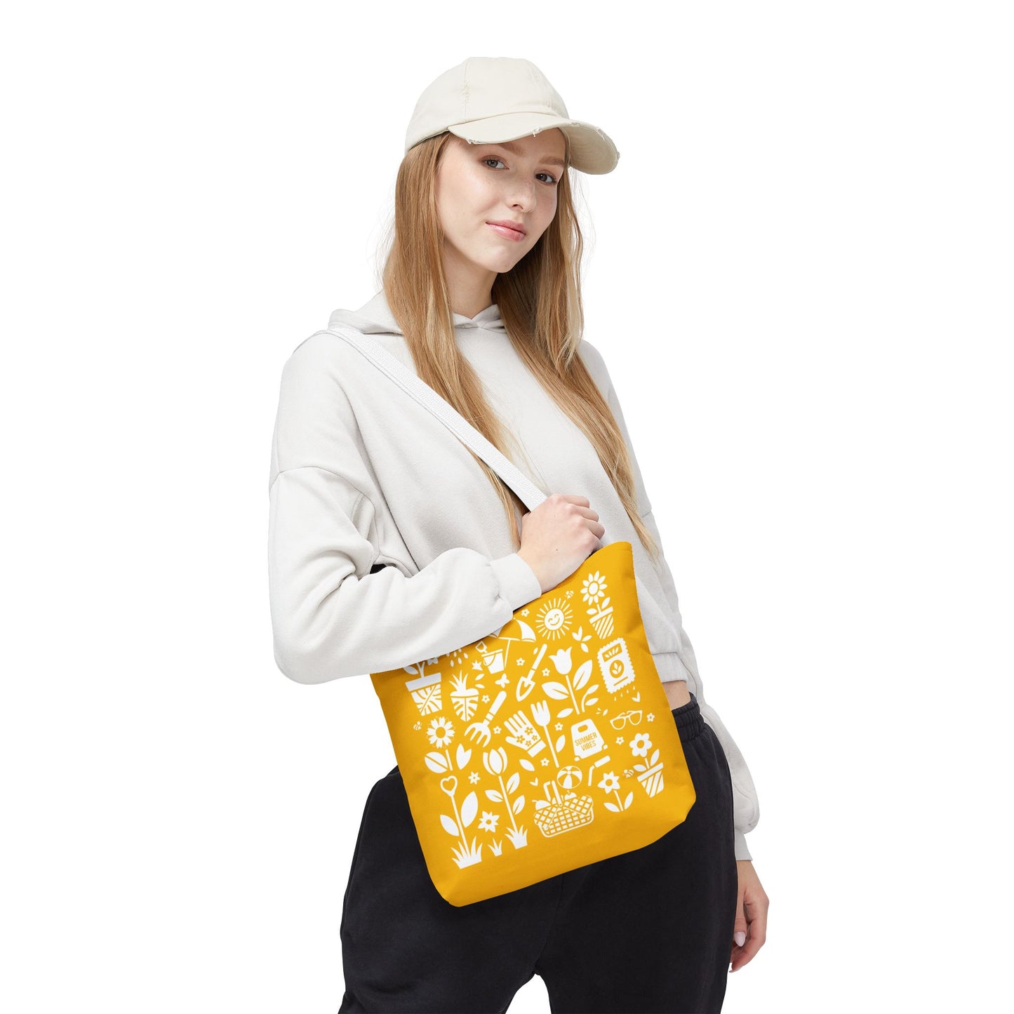 Tote bag - Summer Garden Silhouette Icon Art