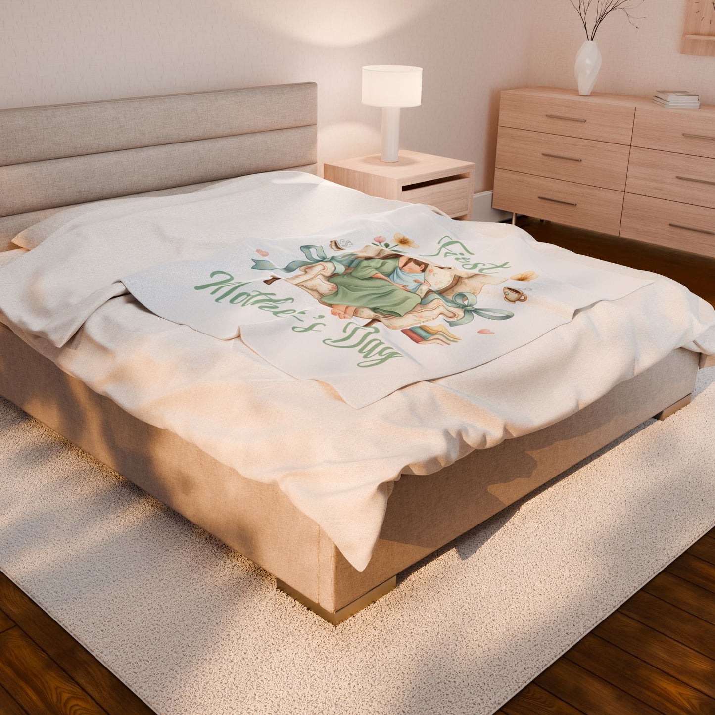 Blanket - First Mother's Day Aesthetic Illustration