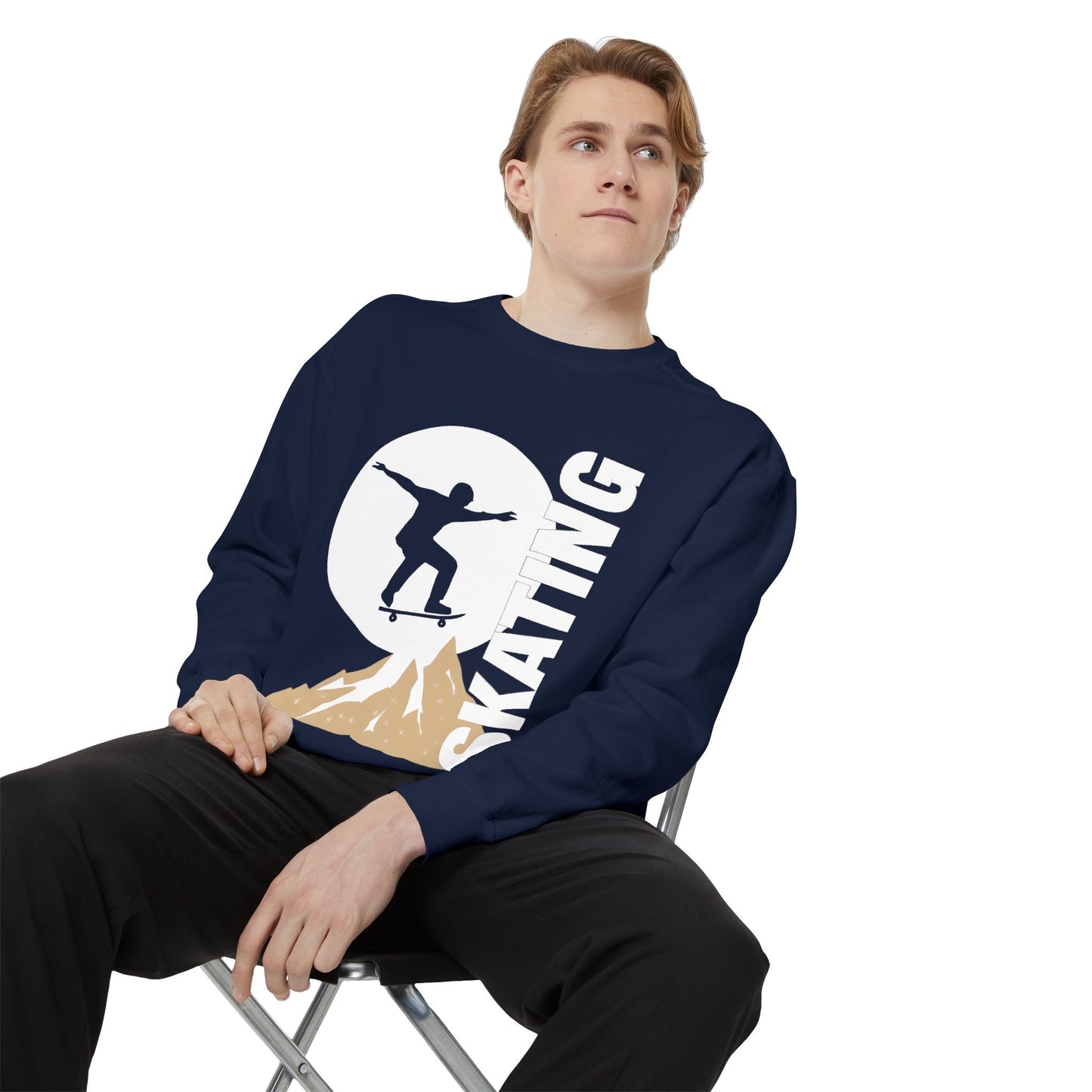 Sweatshirt - The winter full moon skater