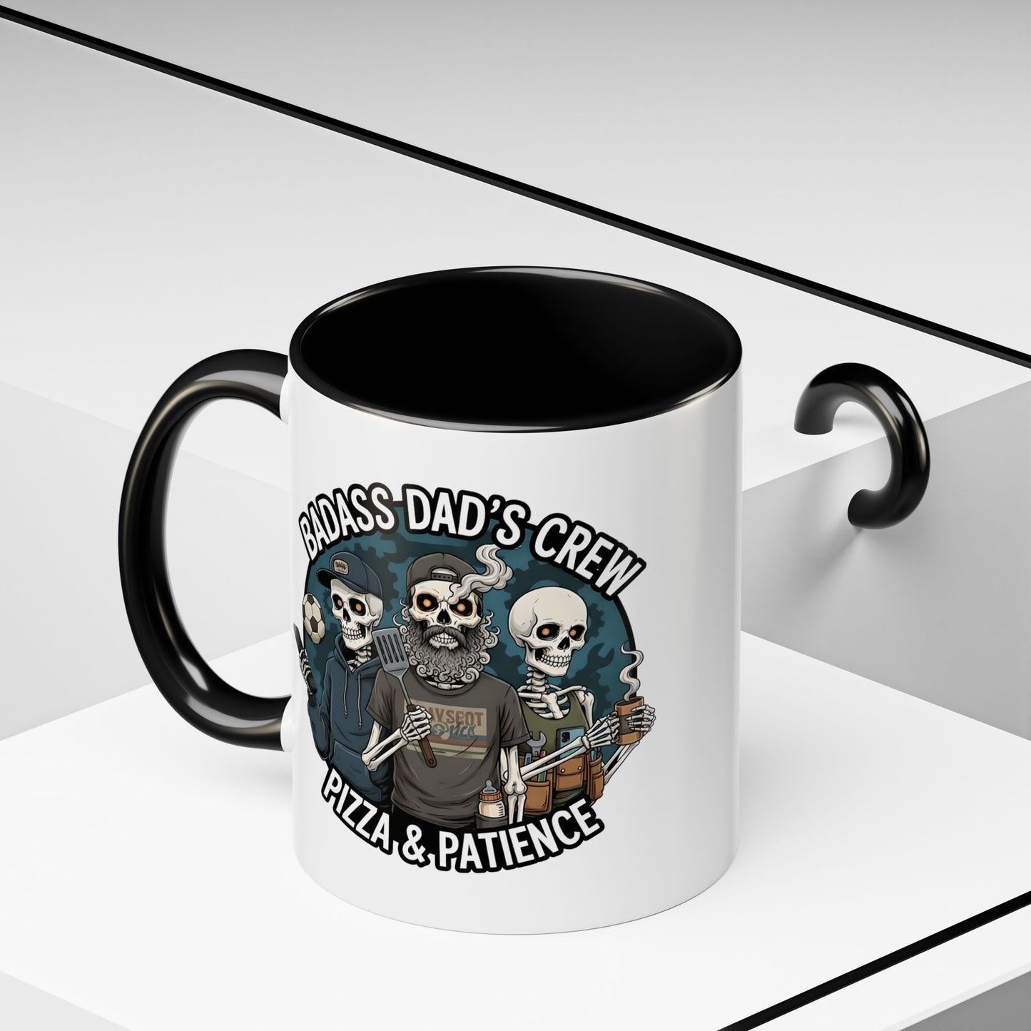 Coloured inside mug - 2026 Father’s Day Skeleton Art