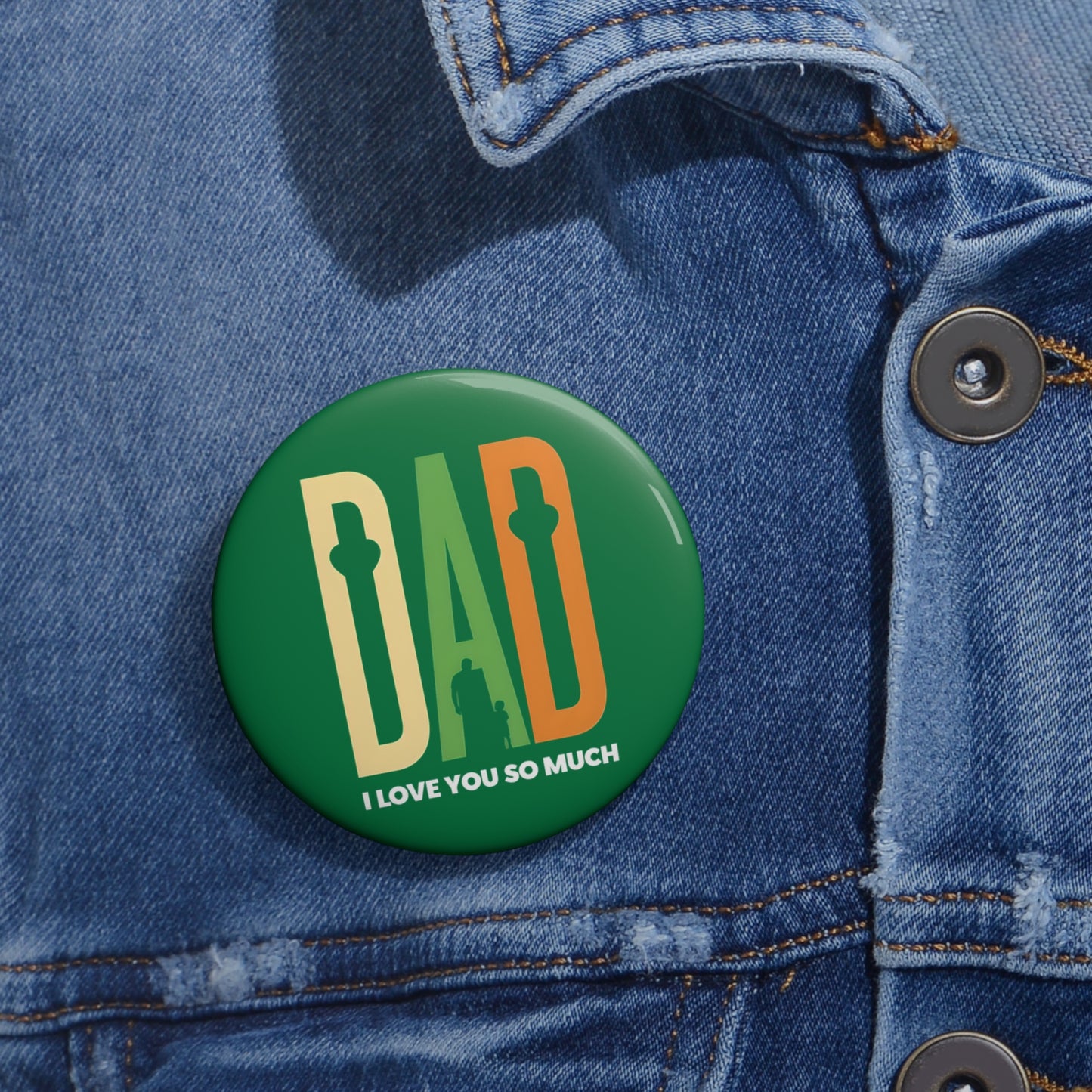 Button - Retro Minimalist Dad Gift Design