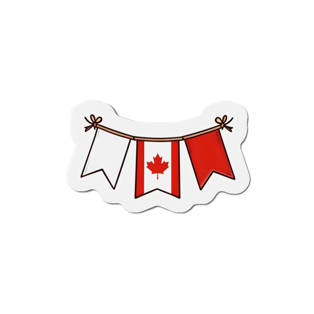 Diecut magnet - Canada festive flag