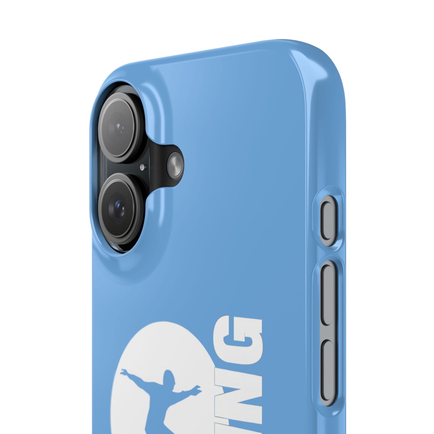 Slim phone case - the winter full moon skater