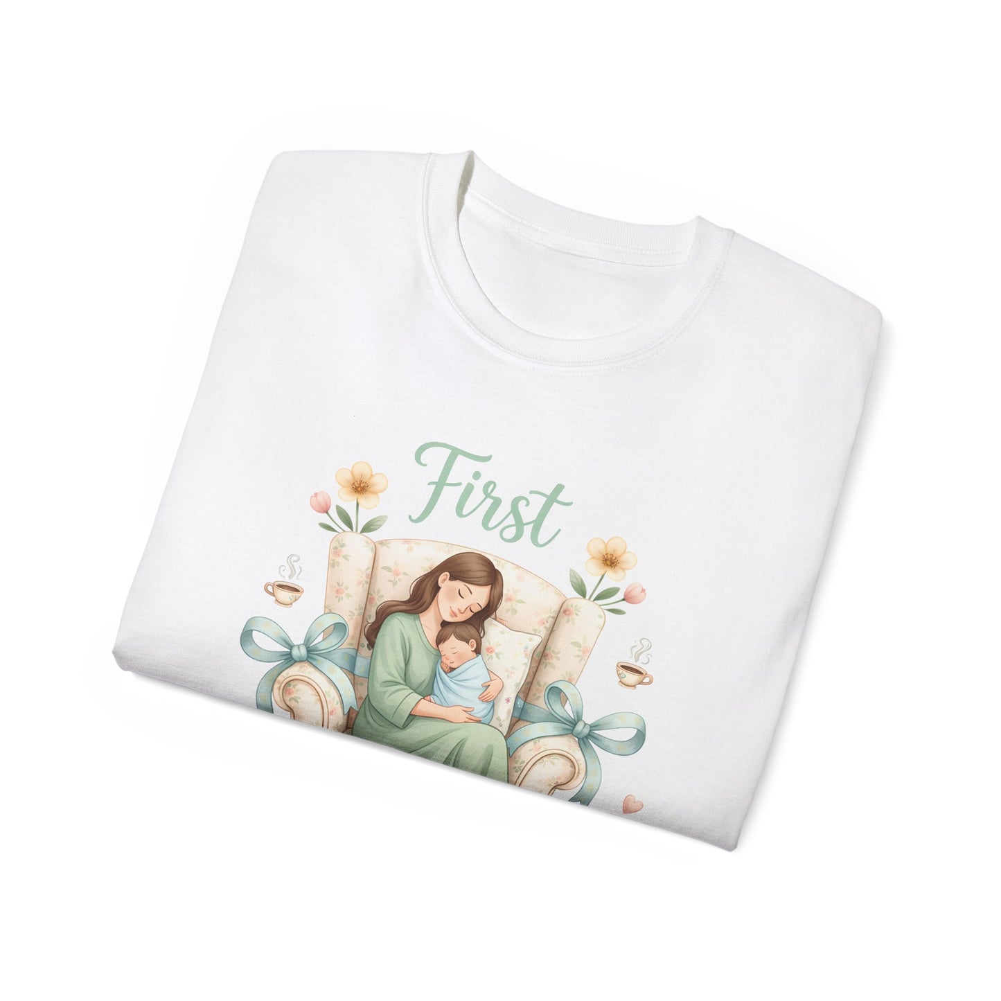 T-shirt - First Mother's Day Aesthetic Illustration