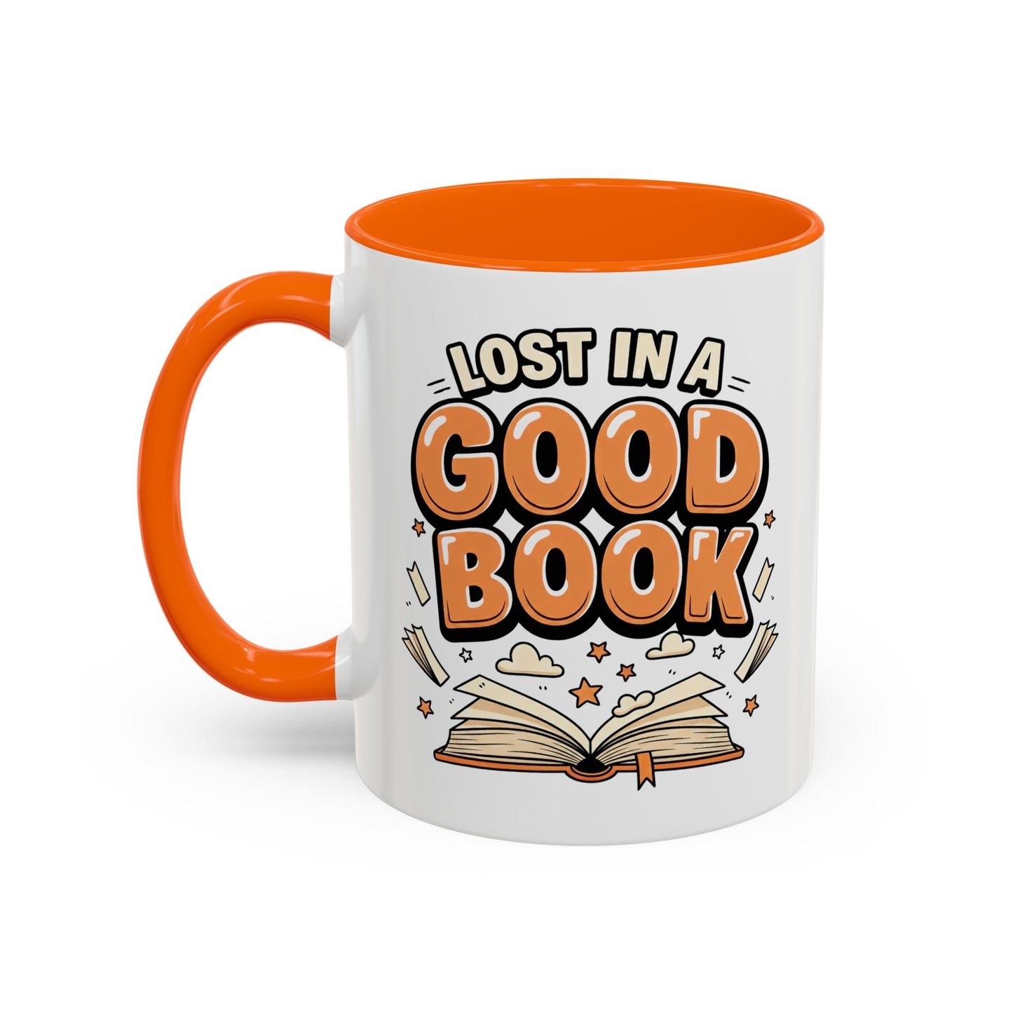 Coloured inside 11 oz mug - Lost In A Good Book