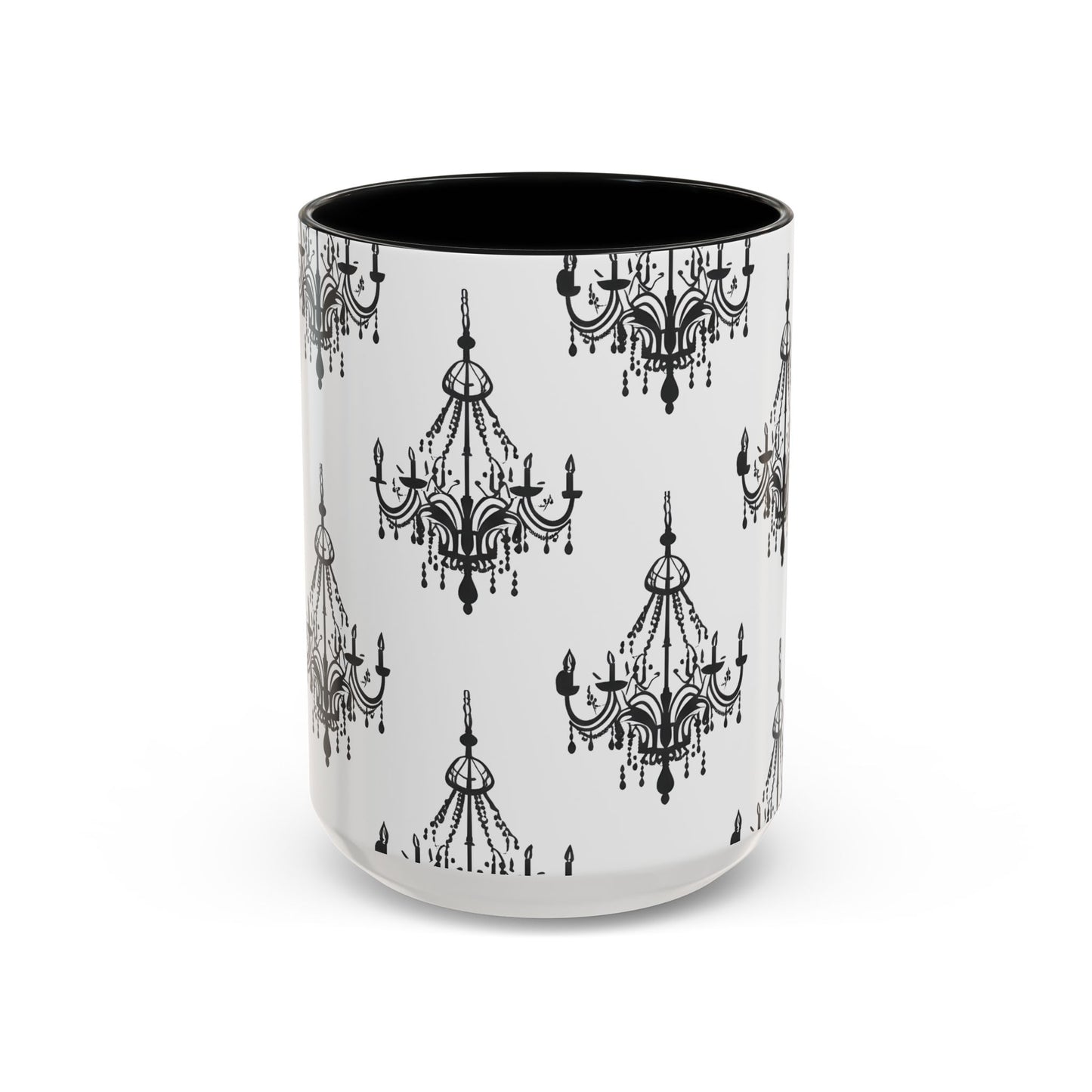 Coffee mug 15 oz - gothic Chandeliers pattern