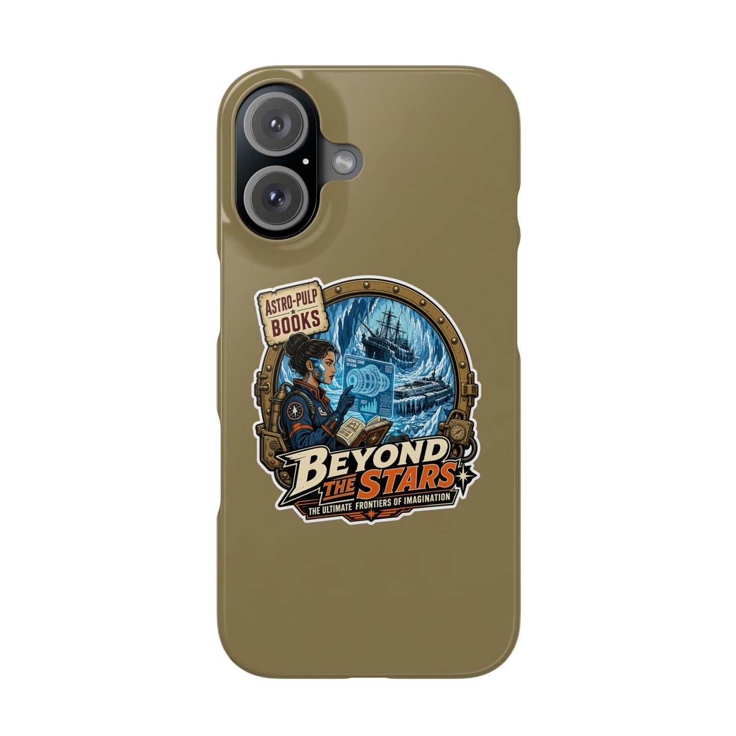 How to style a dark academia and retro futurism sticker collection- iphone 15 and 16 slim case