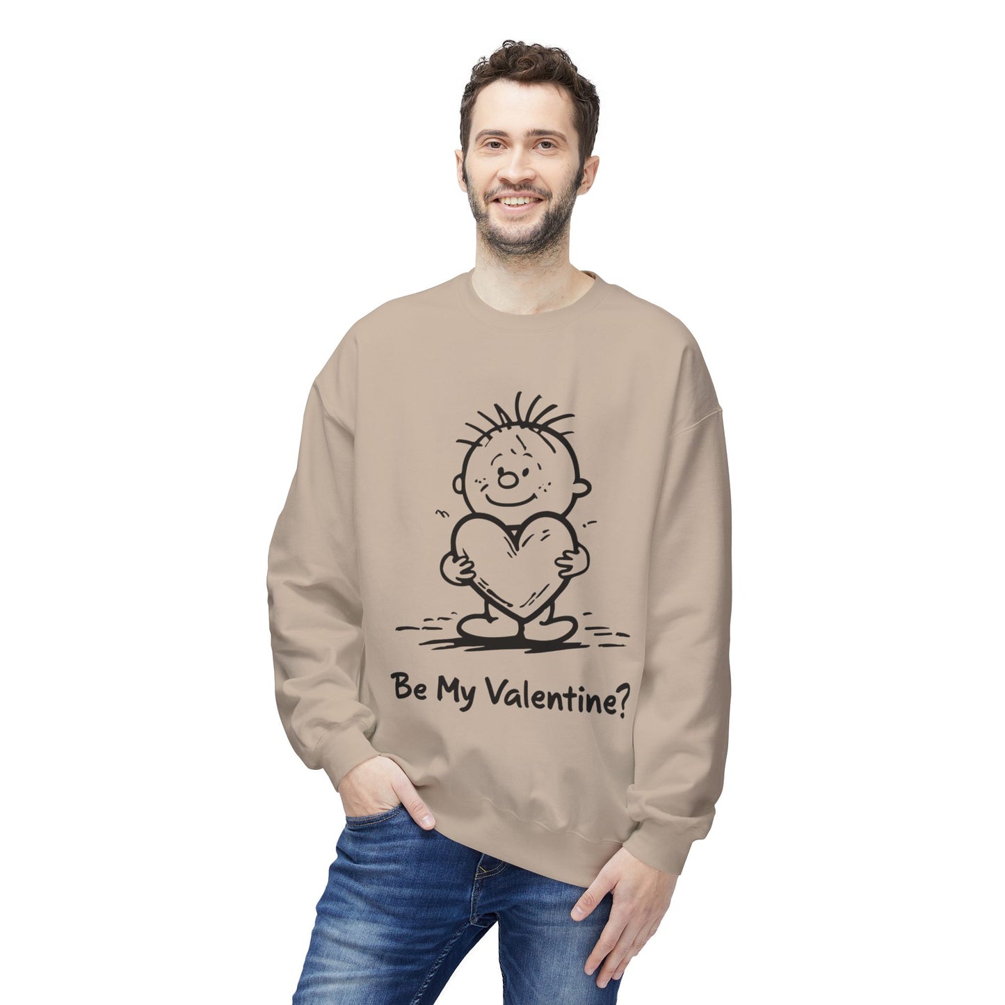Sweatshirt - be my valentine?