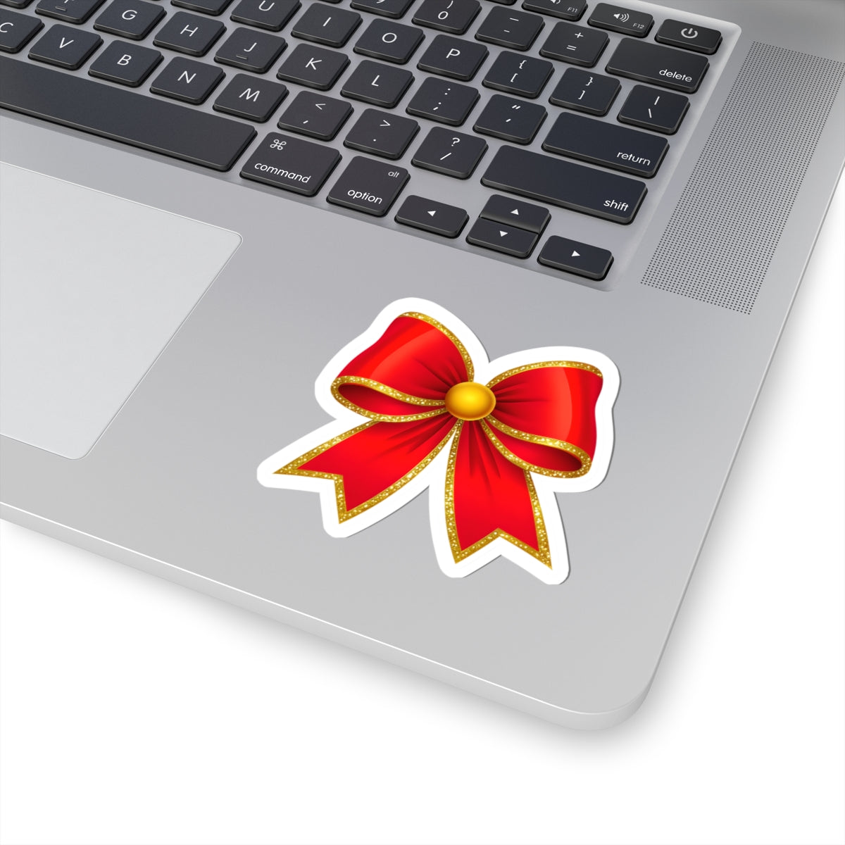 Kiss cut sticker - the vintage Red hair bow