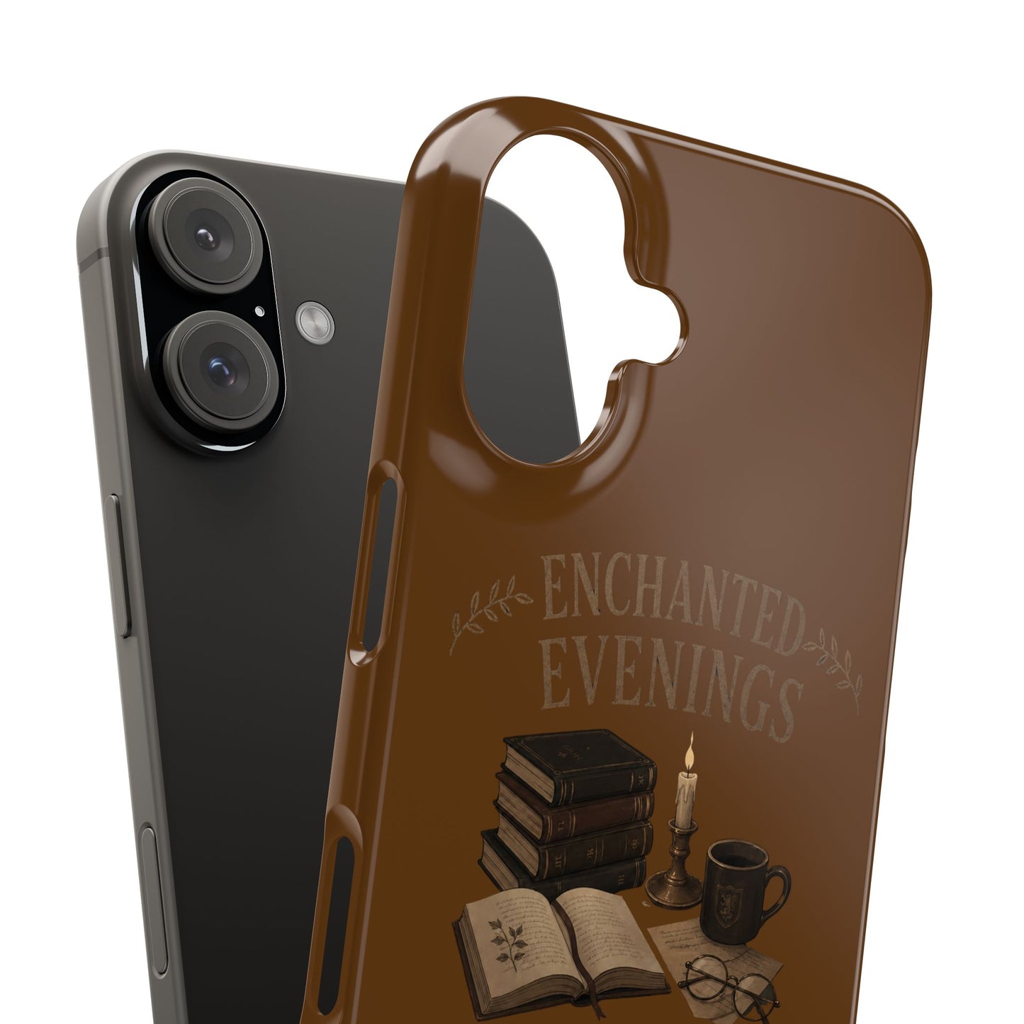 the Best iphone 16 slim case Gift for a Dark Academia Book Lover-Enchanted Evenings Edition