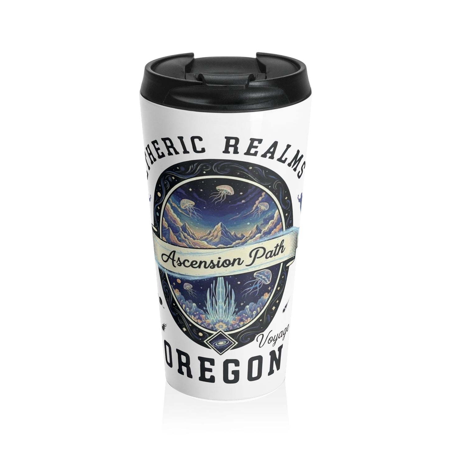 Travel mug - Celestial Oregon Vintage Travel Badge