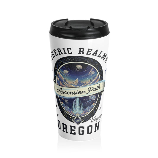 Travel mug - Celestial Oregon Vintage Travel Badge