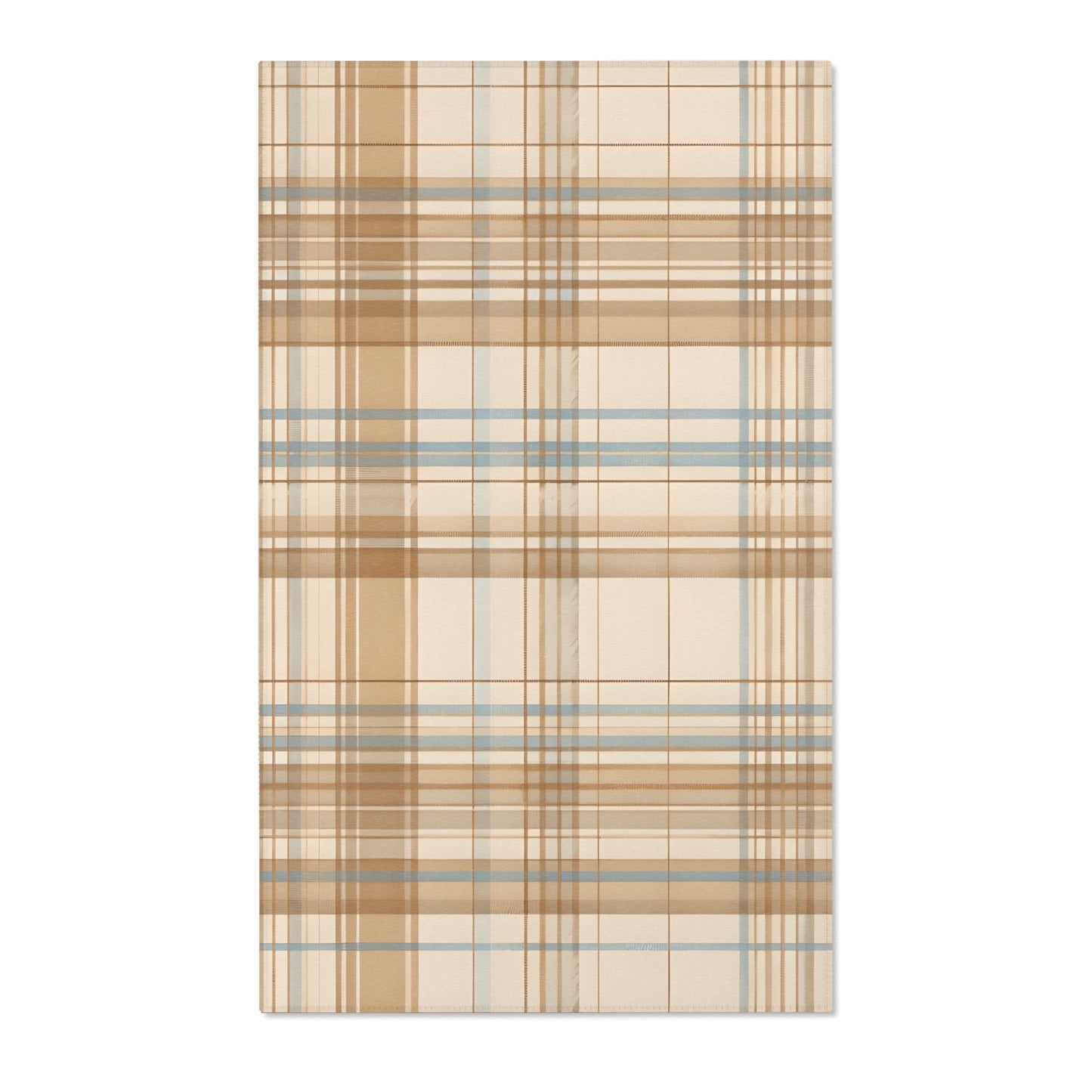 Area rug - Elegant Beige Tartan Seamless Tile