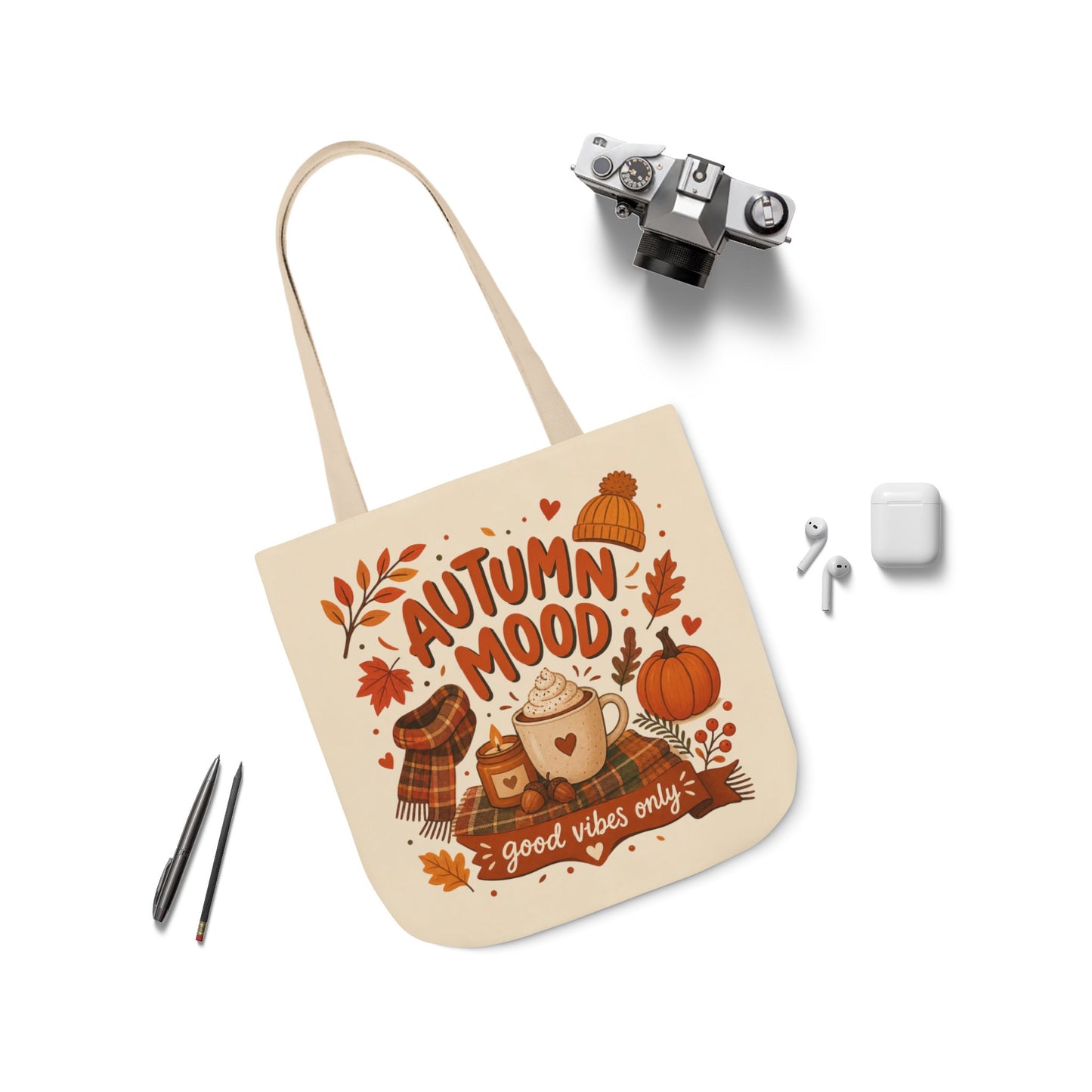 Cute Autumn Aesthetic tote bag Design for Fall Lovers and Cozy Season