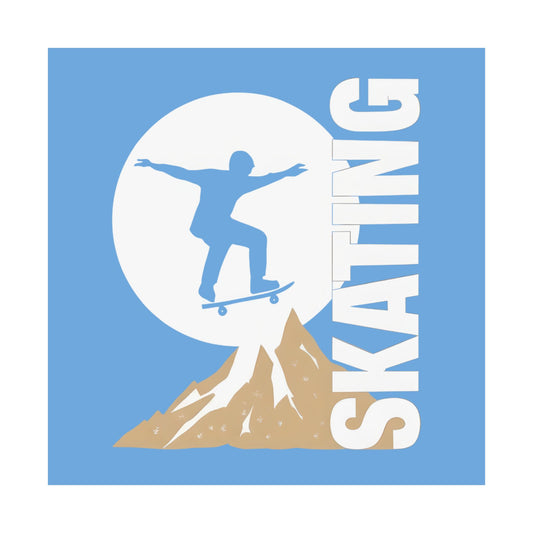 Poster - the winter full moon skater