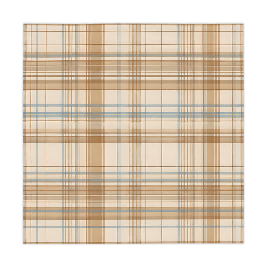 Tablecloth - Elegant Beige Tartan Seamless Tile