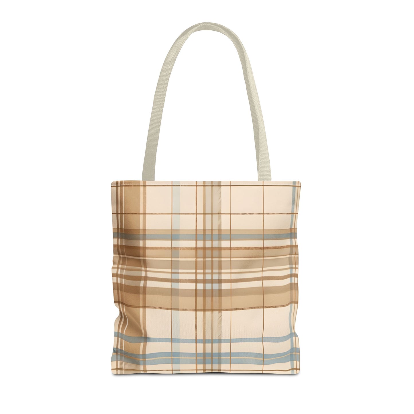 Tote bag - Elegant Beige Tartan Seamless Tile