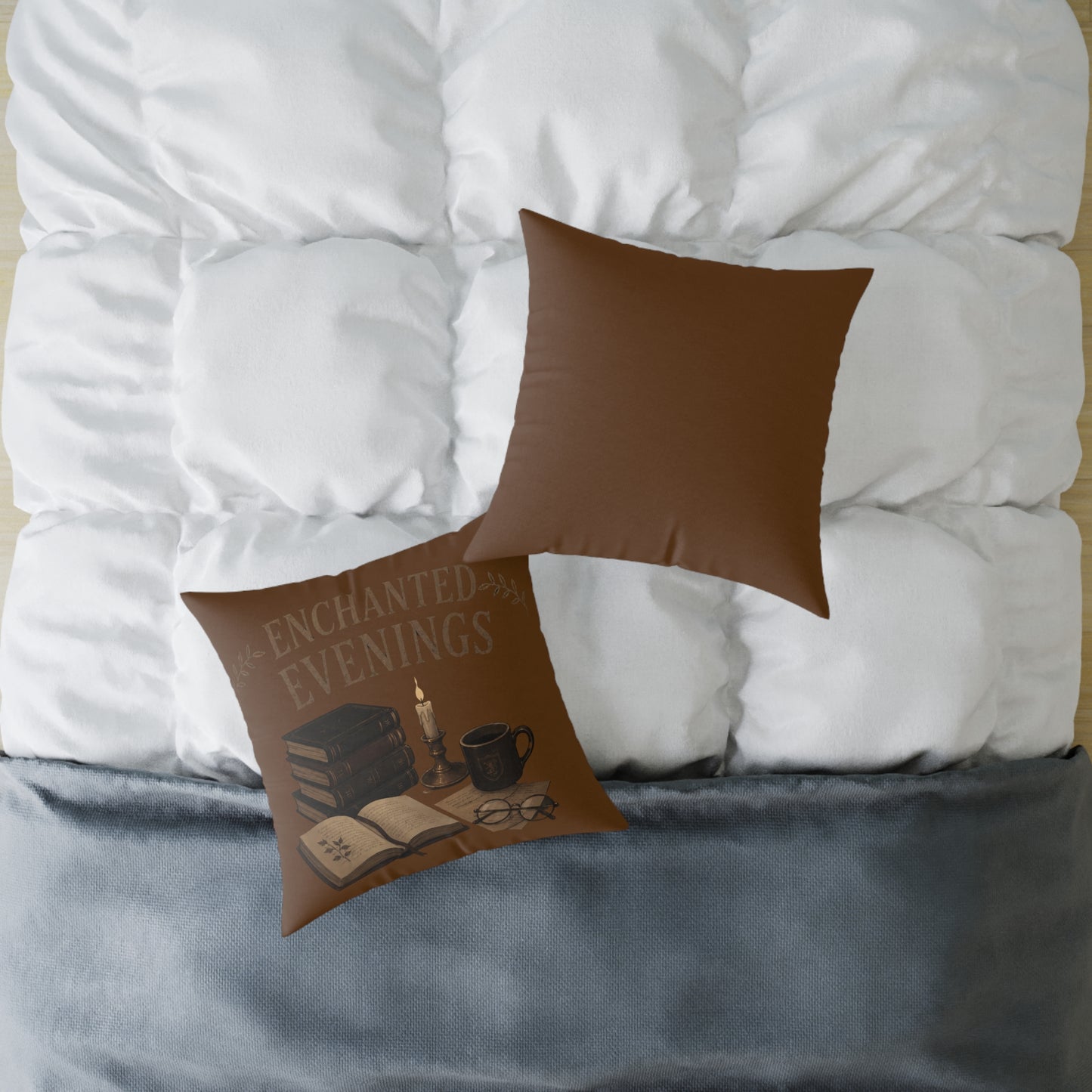 the Best throw pillow Gift for a Dark Academia Book Lover-Enchanted Evenings Edition