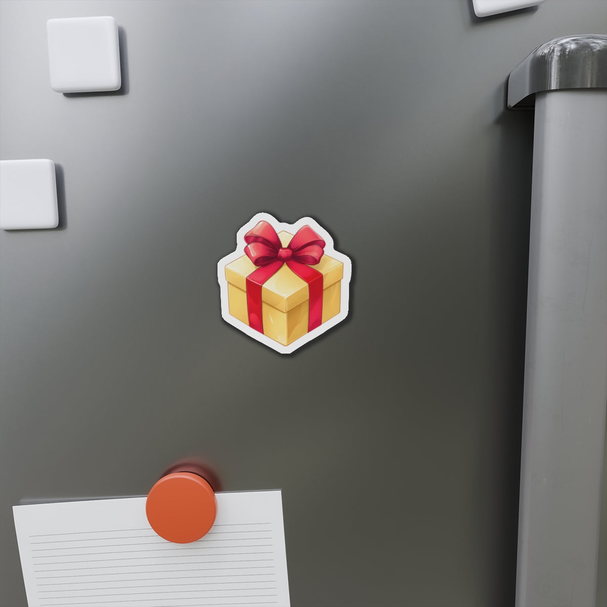 Die cut magnet - the vintage gift box