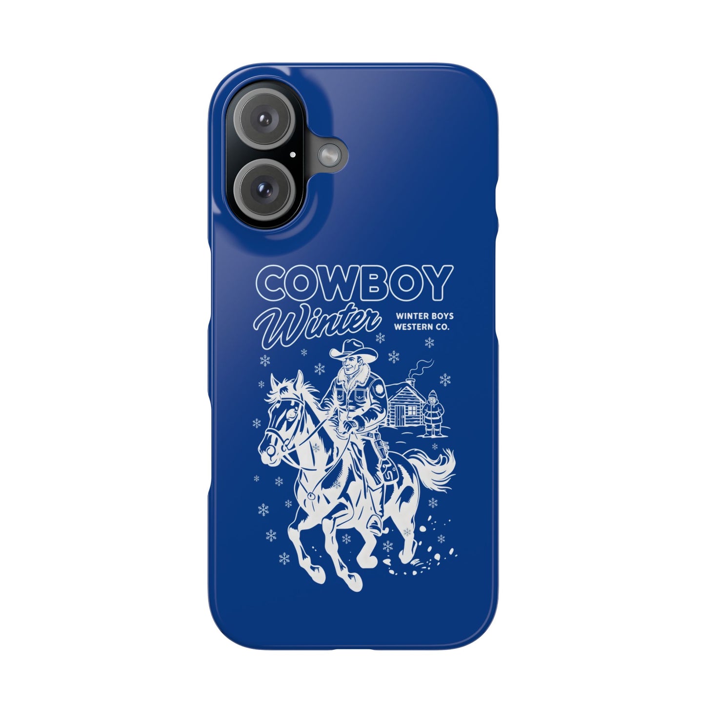 iphone slim case - cowboy's Winter authentic