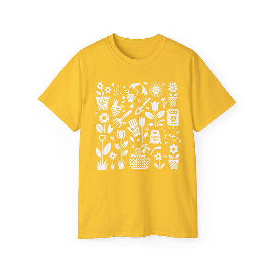 T-shirt - Summer Garden Silhouette Icon Art