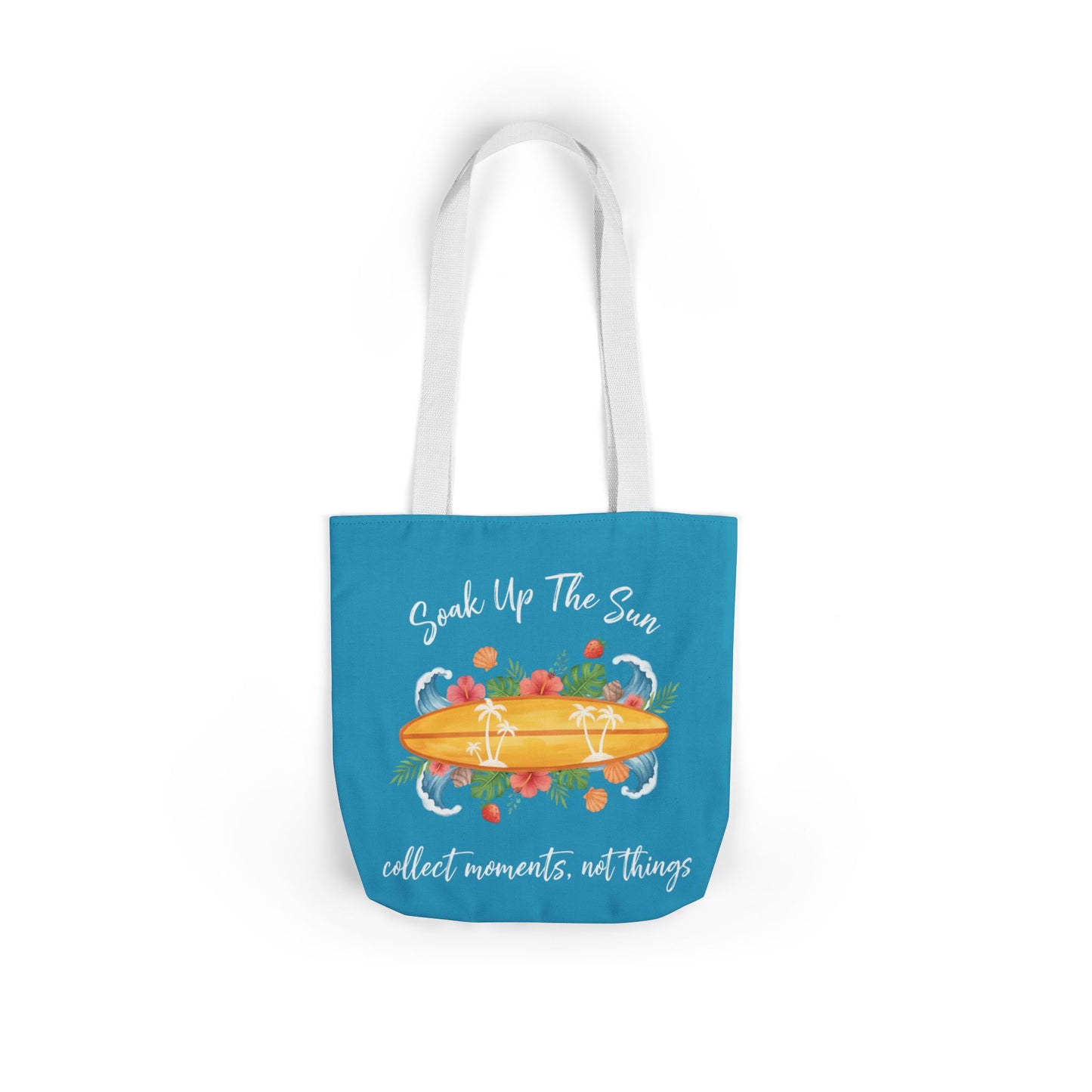 Tote bag - Tropical Surfboard Summer Quote Art