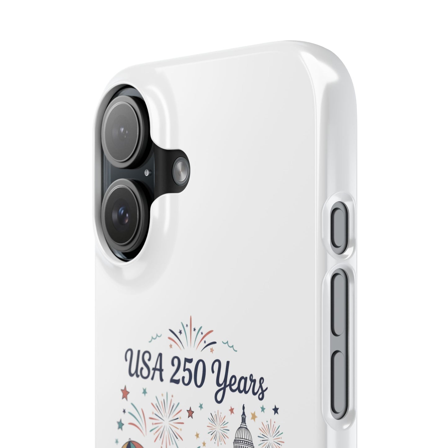 Slim iphone 16 case - Liberty and Unity Semiquincentennial Art
