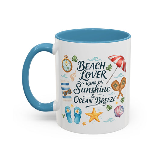 Coffee Mug — Watercolor Beach Lover Aesthetic Quote
