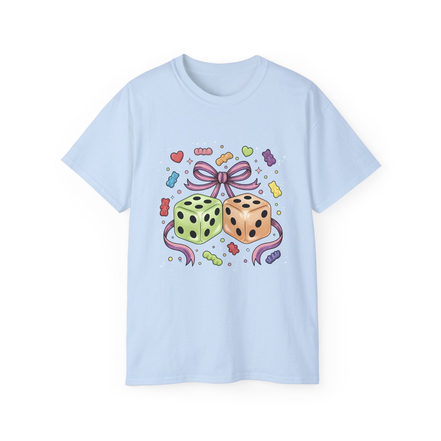 T-shirt - Whimsical Dice and Gummy Bears