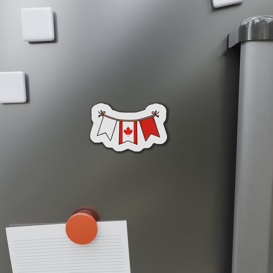 Diecut magnet - Canada festive flag