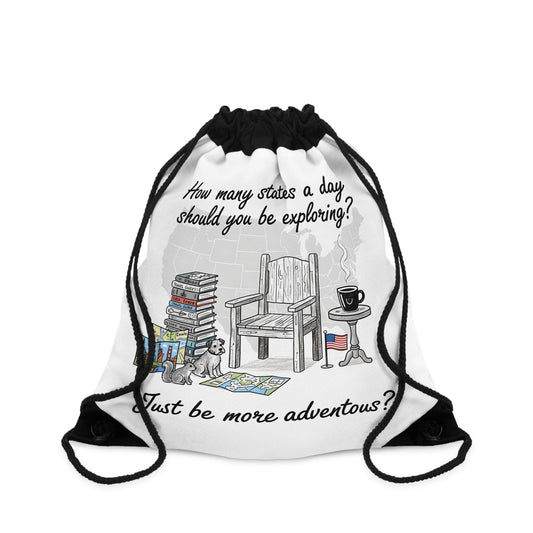 Drawstring Bag - explore USA States