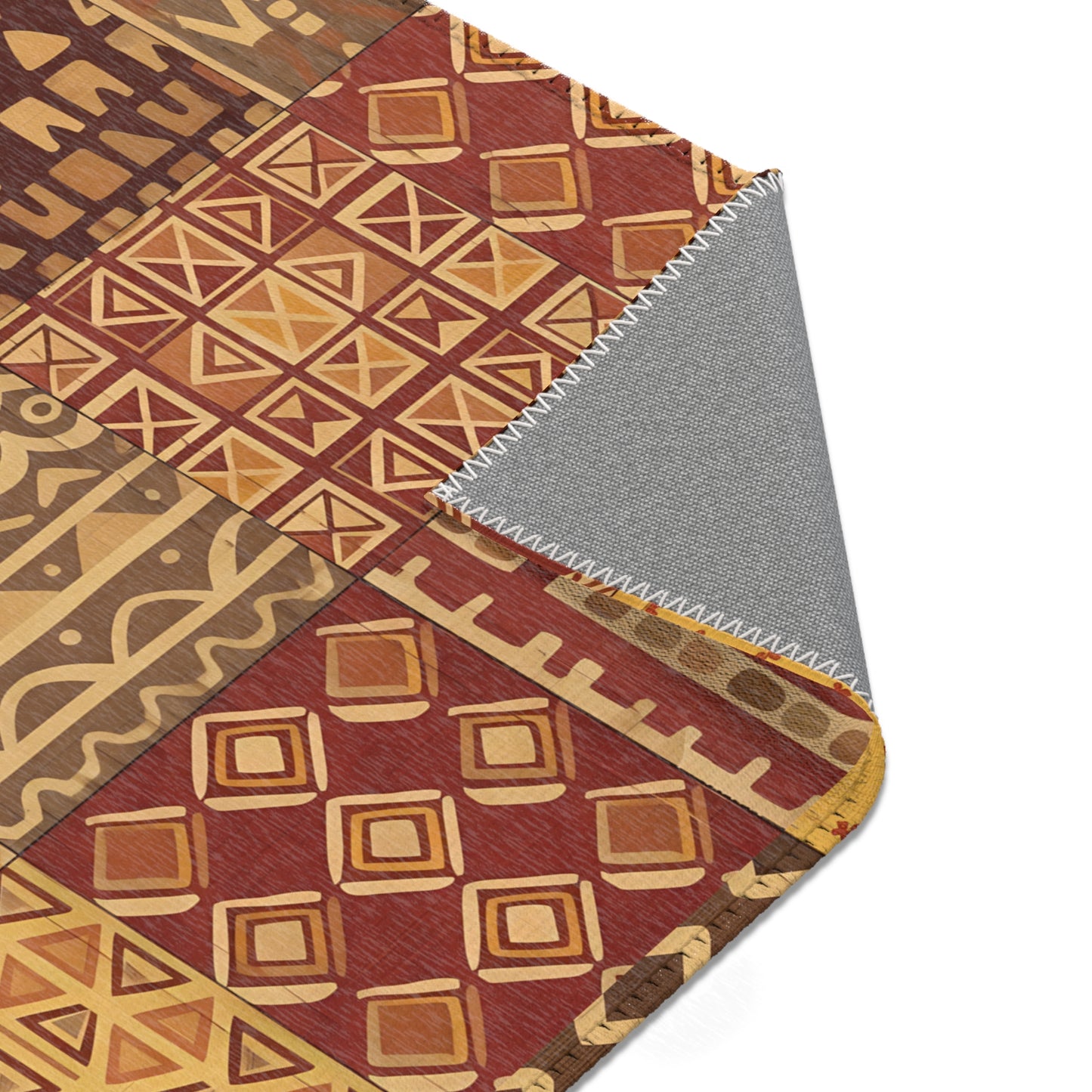 Area rug - African Inspired Tribal Mosaic Pattern