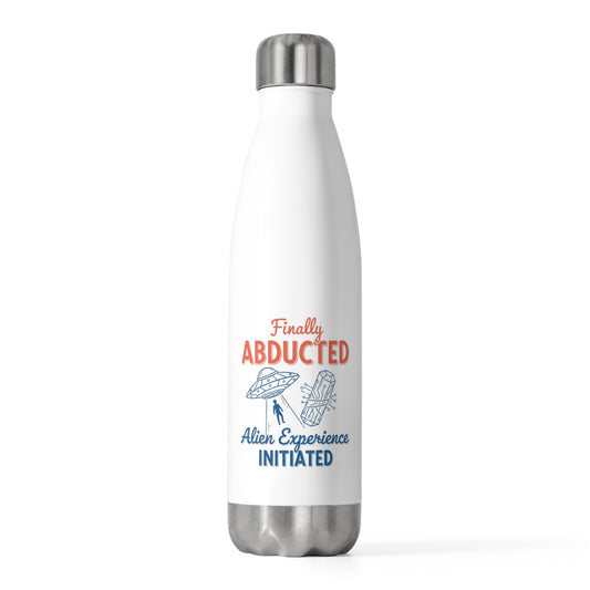 Insulated Bottle - Vintage Humorous Alien Abduction Art
