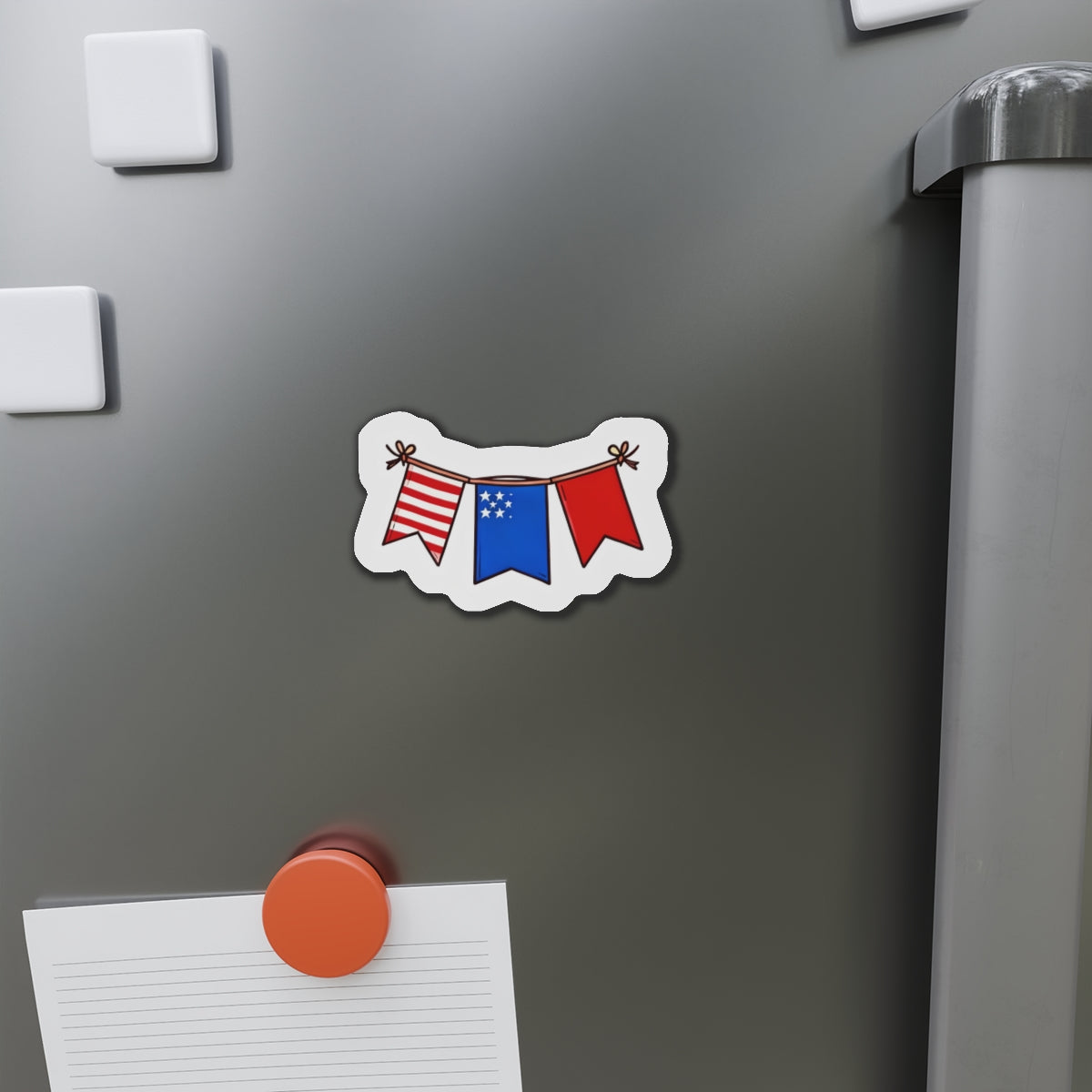 Die cut magnet - USA festive flag