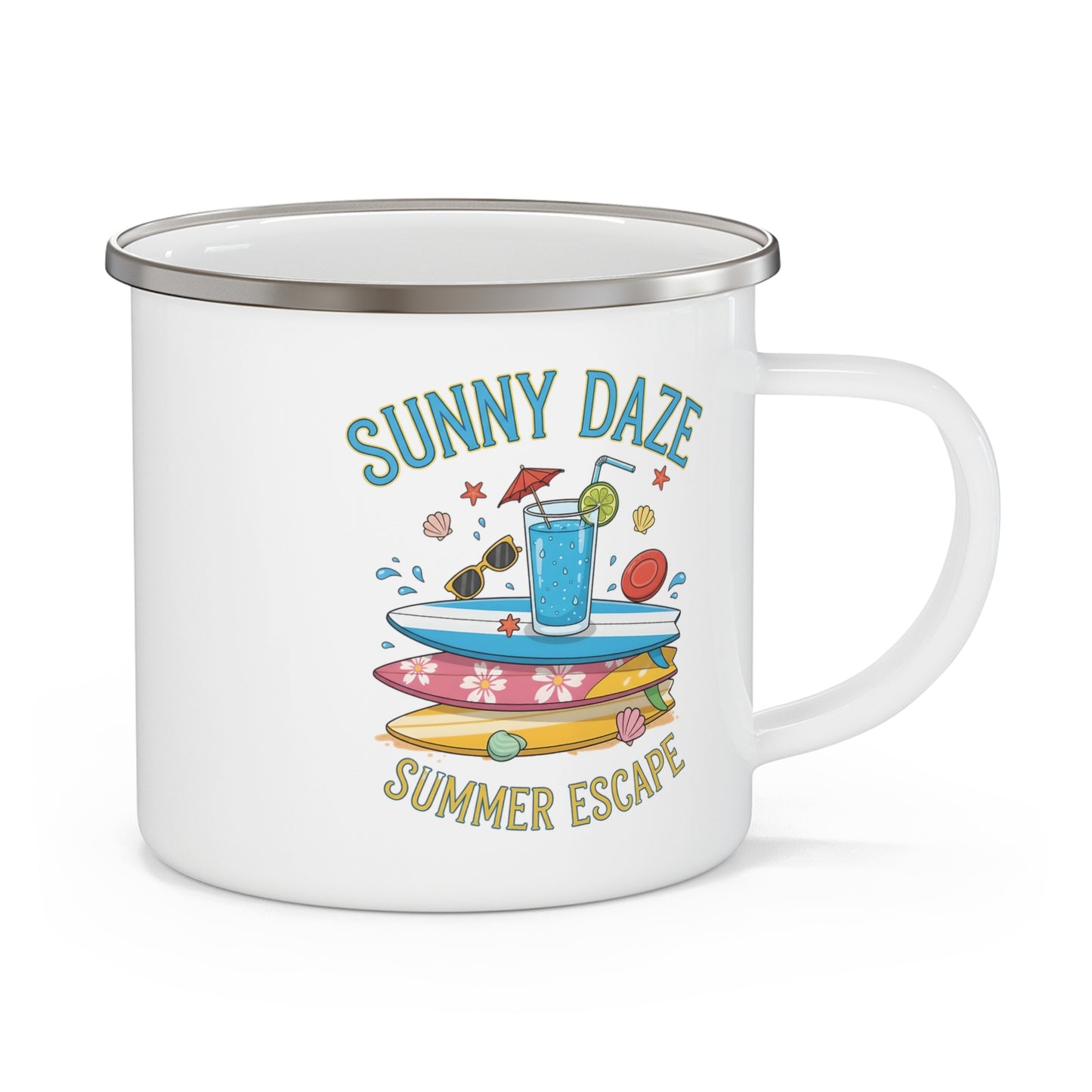 Enamel Mug —  Sunny Daze Summer Escape Art