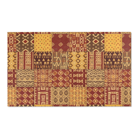 Area rug - African Inspired Tribal Mosaic Pattern