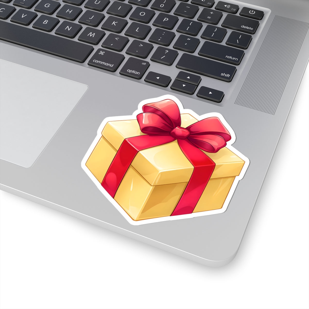 Kiss cut sticker - the vintage gift box