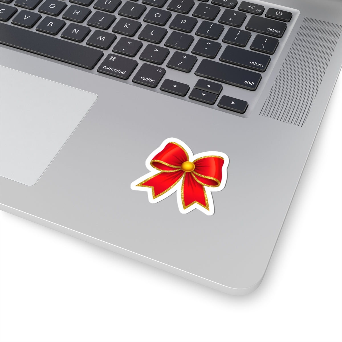 Kiss cut sticker - the vintage Red hair bow