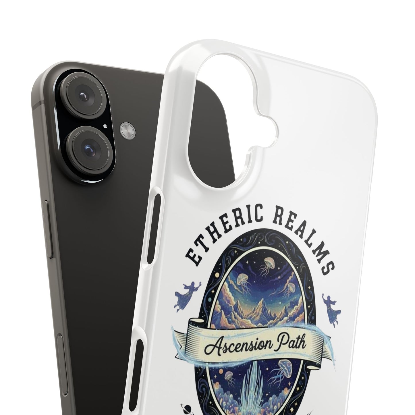 Iphone 16 slim case - Celestial Oregon Vintage Travel Badge