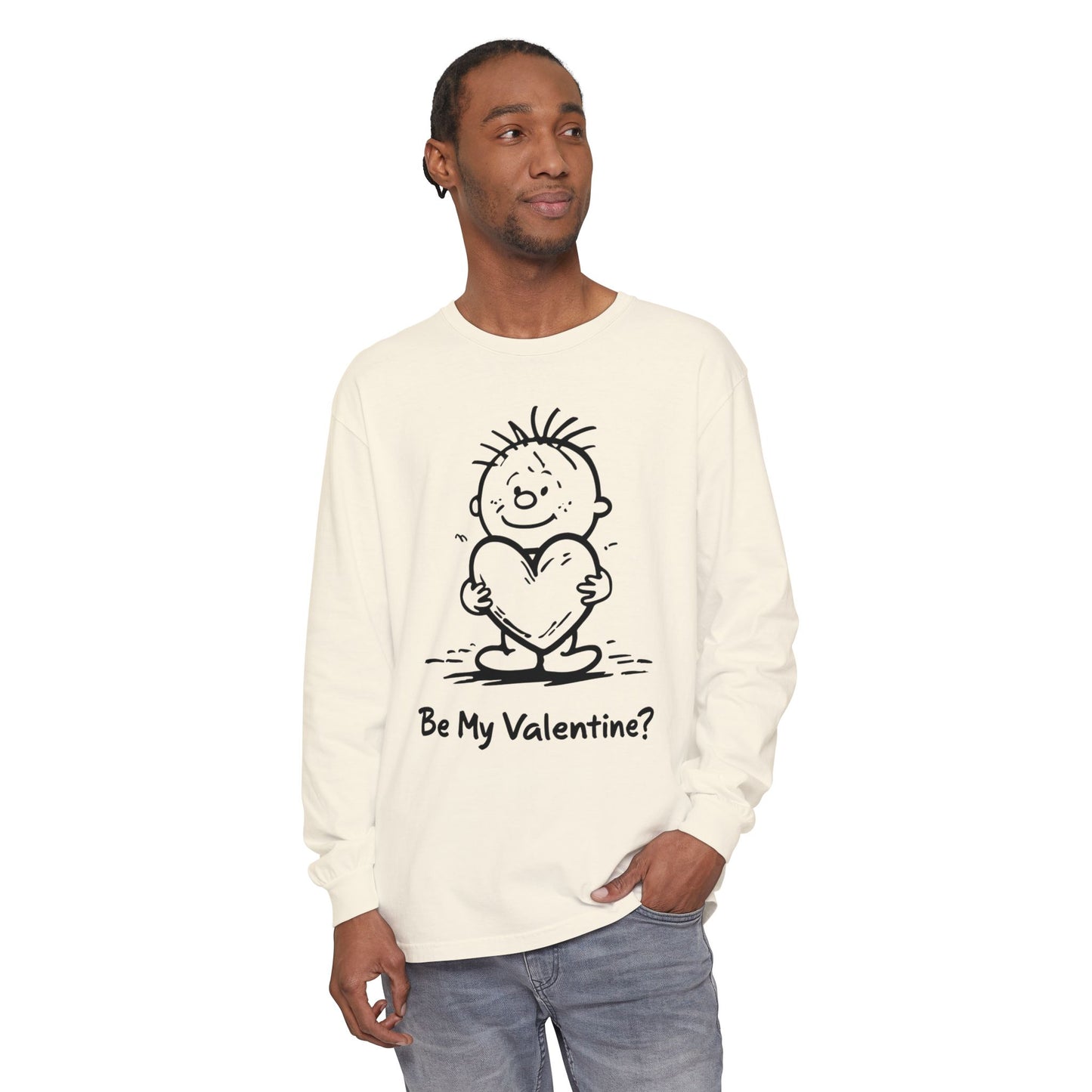 Long sleeves t-shirt - be my valentine?