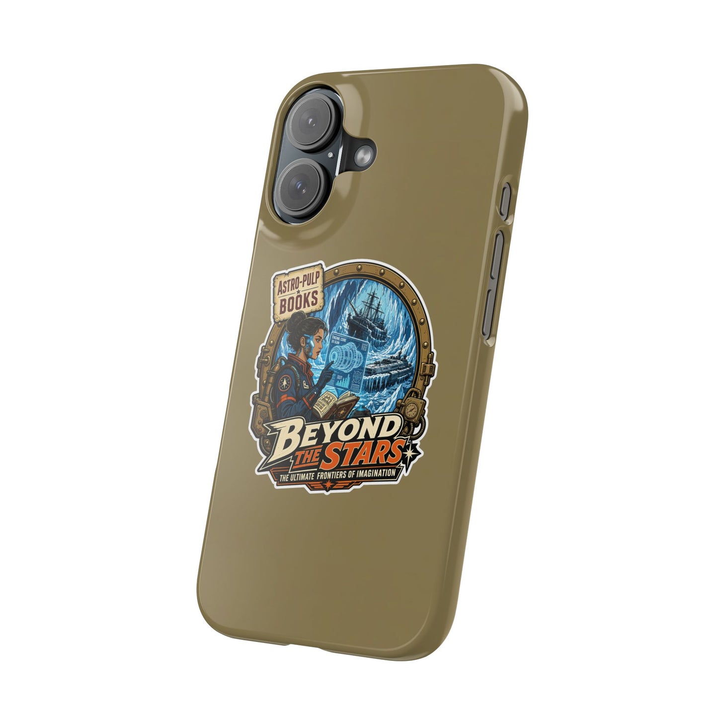 How to style a dark academia and retro futurism sticker collection- iphone 15 and 16 slim case