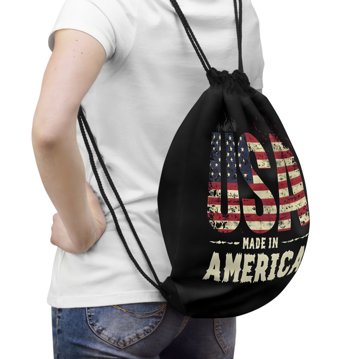 Drawstring bag - vintage made in USA