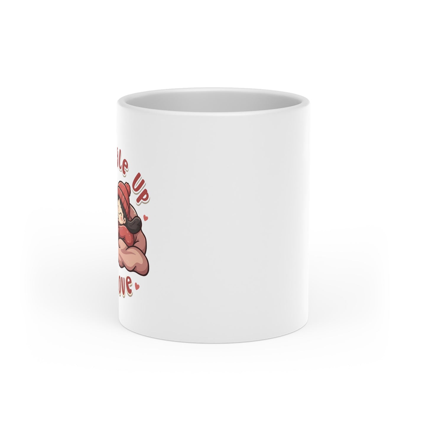 Heart-Shaped Mug —  Valentine's snuggle